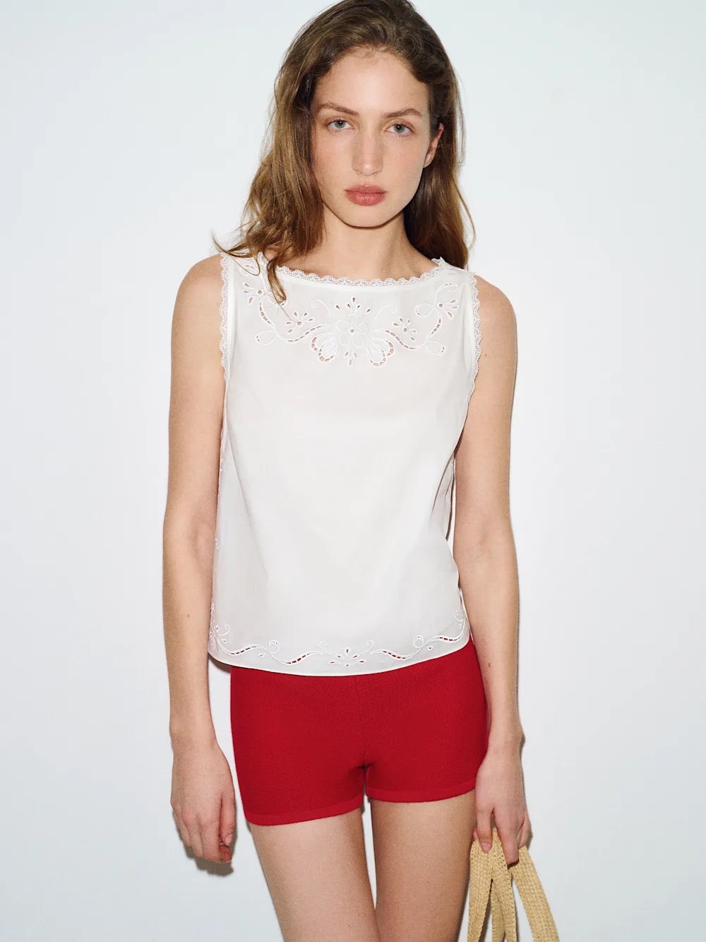Reformation Fiorella Top Ivory - Size 8